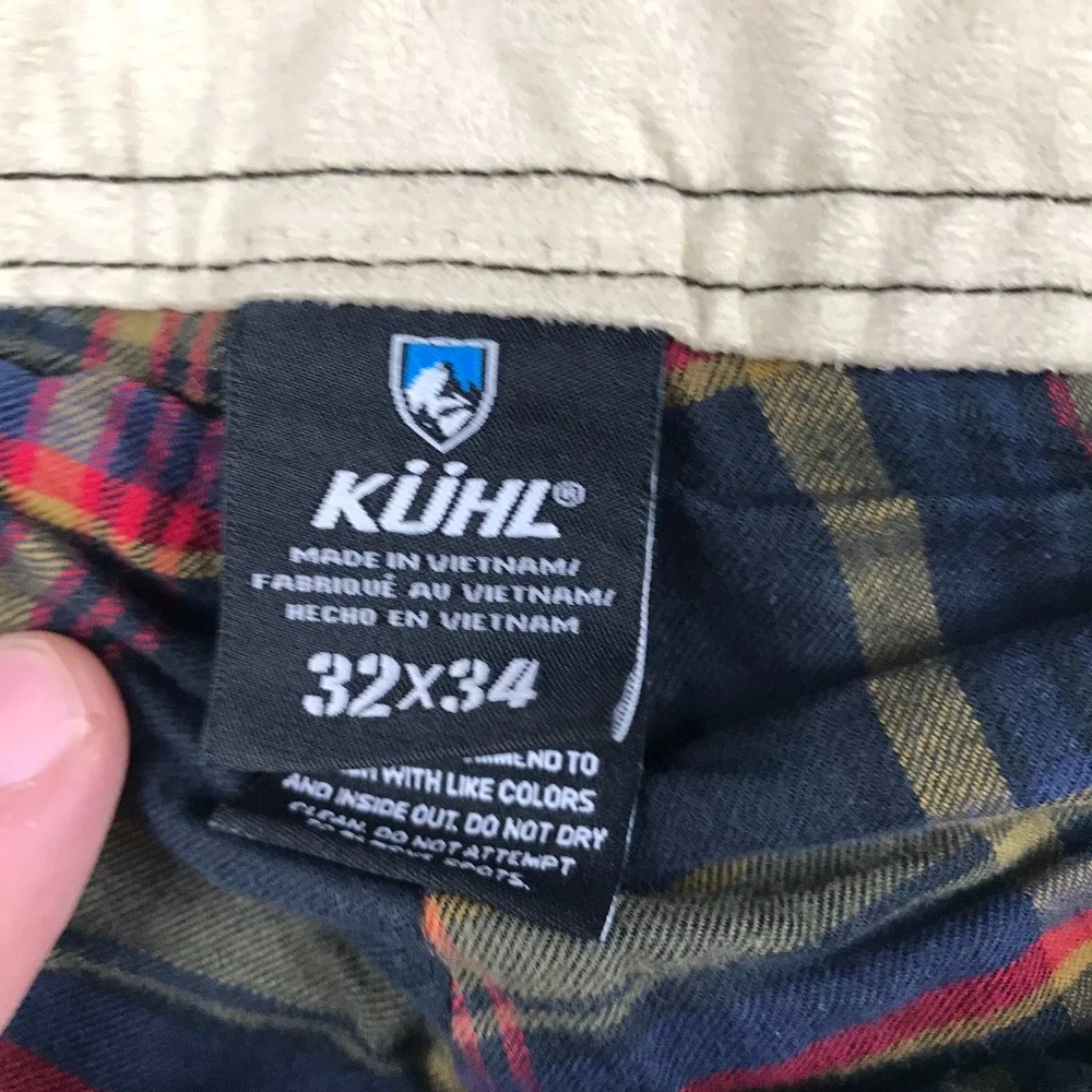 Kuhl Hot Rydr Pants Mens 32x34 Black Vintage Patina Dyed Fleece‎ Lined Gorpcore